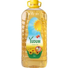 Yudum Ayçiçekyağı 5 L (Köşeli Pet) (5'li Paket)