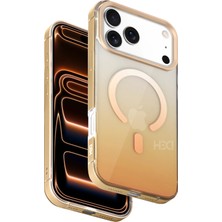 HDD Apple iPhone 17 Pro Aurevia Magsafe Kılıf – Titanium Clear - Çöl Titanyum