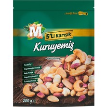 Migros 5'li Kavrulmuş Karışık Kuruyemiş 200 G (6'li Paket)