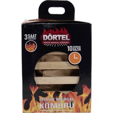 Dörtel Pratik Mangal Kömürü Kafesli 2 kg (8'li Paket)
