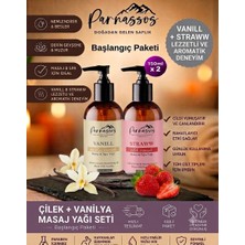 Parnassos Aromaterapi Çilek Masaj Yağı + Vanilya Doğal Masaj Yağı 150 ML Seti