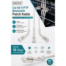 Digitus Cat 6A F-Ftp Bükülebilir Patch Kablo, 0,50 Metre Gri Awg 32/7