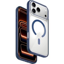 HDD Apple iPhone 17 Pro Lyra Kapak – Şeffaf, Magsafe & Çizilme Dirençli - Mavi