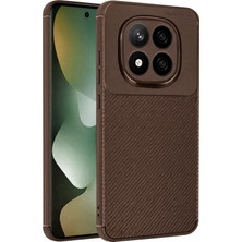 Newface Xiaomi Redmi Note 15 Pro 5g Rovena Karbon Kılıf – Premium Sport Seri - Kahverengi