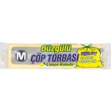 Migros Çöp Torbası Büzgülü Büyük Boy Limon Kokulu 15'li (8'li Paket)