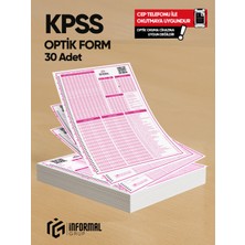 Karakutu Yayınları KPSS (GY-GK) Deneme Sınavları İçin 30 Adet Optik Form