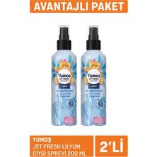 Yumoş Jet Fresh Lilyum Giysi Spreyi 2X200 ml (6'li Paket)
