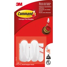 Command Küçük Boy Askı 2 Adet (8'li Paket)