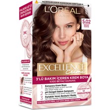 L'Oréal Paris Excellence Creme 5.02 Bronz Kahve Saç Boyası 192 ml (7'li Paket)