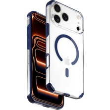 HDD Apple iPhone 17 Pro Max Orvex Kapak – Renkli Çerçeve, Magsafe & Ince Tasarım - Mavi