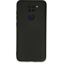 Newface Xiaomi Redmi Note 9 Kılıf Velura Kapak – Nano Silikon & Kadife Iç Yüzey - Siyah