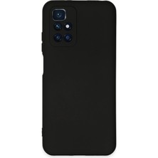 Newface Xiaomi Redmi 10 2022 Kılıf Velura Kapak – Nano Silikon & Kadife Iç Yüzey - Siyah