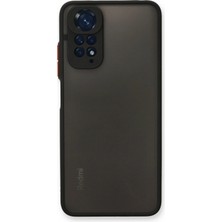 Newface Xiaomi Redmi Note 11 Kılıf Frost Kapak – Mat Transparan Yüzey & Premium Soft Koruma - Siyah