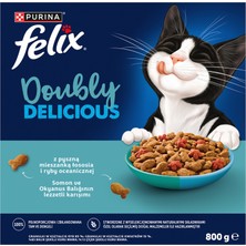 Felix Doubly Delicious Çifte Lezzet Balıklı 800 G (4'li Paket)