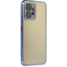 Newface Xiaomi Redmi Note 12 4g Crystal Shield Lensli Silikon (Lens Protector / Kamera Koruyucu Kılıf) - Açık Mavi