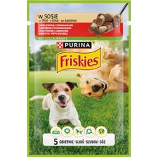 Friskies Bifktekli & Patatesli Köpek Yaş Mama 85 G (8'li Paket)