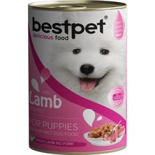 Bestpet Kuzu Etli Yavru Köpek Konservesi 400 G (7'li Paket)
