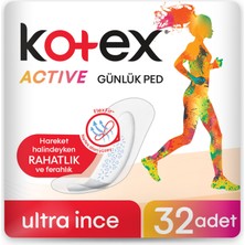 Kotex Active Ultra Ince Günlük Ped 32'li (5'li Paket)
