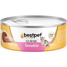 Bestpet Gurme Soslu Tavuklu Yavru Kedi Konservesi 85 G (7'li Paket)