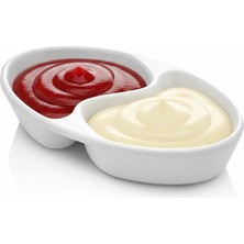 Evoset Oval Ikili Sosluk Beyaz