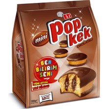 Eti Popkek Mini Çikolata Soslu Kakao Kaplamalı Kek 180 G (8'li Paket)