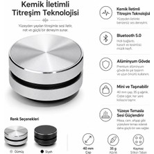 Belirtilmemiş Kablosuz Kemik Ses Hoparlör Siyah 5.0 Bluetooth Yapışkanlı Iletim Özellikli Dahili Stereo Fm Taşına