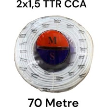 Ms 2x1,5 Ttr Cca Çok Telli Kablo 70 Metre