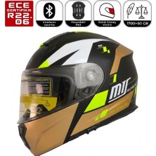 MTS M966 V2 WX92 Motosiklet Kaskı Güneş Vizörlü Çene Açılır Motorcu Kask