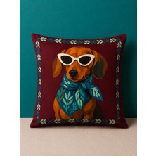 Pikko Home Madame Pati Dijital Baskılı Polyester Kırlent Kılıfı(Kr)