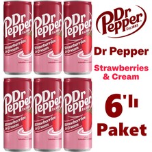 Dr Pepper Strawberries & Cream 330ML 6'lı Paket
