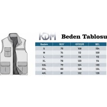 Kdm Kafkas Tactical Erkek Yelek Softshell Su Geçirmez Tam Fermuarlı Cepli Normal Kalıp Spor Yelek