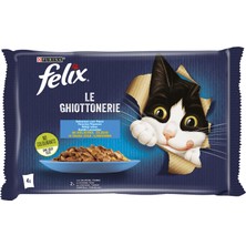 Felix Avantajlı Somonlu Ton Balıklı Yaş Mama 4 x 85 G (7'li Paket)