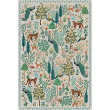 Kilim Home Botanik Desenli Krem Zemin Vintage Görünümlü Salon ve Oturma Odası Halısı MARS540