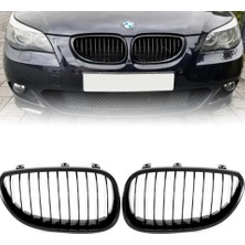 Gkl Bmw E60 2004-2009 Ön Panjur Seti Parlak Siyah 51712155446/447