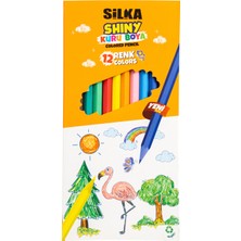 Silka Shiny 12 Renk Kuru Boya Kalem (7'li Paket)