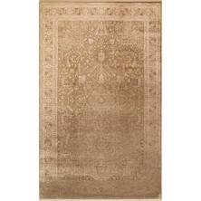 Cool Halı Hisar Bronz Bej Rayon Viskon Halı Ipeksi Parlak Dokulu Saray Desenli Premium Luxury Salon Halısı
