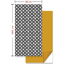 Tink Kendinden Yapışkanlı Fayans Kaplama Pvc Karo Yuvarlak Retro Desen 60X120 cm (7 Adet ) 5 M2