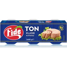Fide Klasik Ton Balığı 3X80 G (7'li Paket)
