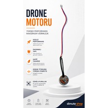 Dimute Shop Drone Motoru Fırçasız Yüksek Performanslı Rc Drone Yedek Motor