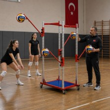CEYSPORT Profesyonel 4 Kollu Voleybol Manşet Pas Antrenman Makinesi
