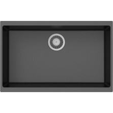 Carysil Carysıl N100L Enıgma, Tezgah Altı, Granit, Nero Renk, 78X46