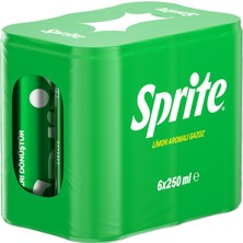 Sprite Limon Aromalı Gazoz Kutu 6 x 250 ml (5'li Paket)