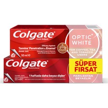 Colgate Çay Kahve Tütün 50 ml + Parıldayan Beyazlık 50 ml (7'li Paket)