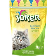 Joker Tavuk Etli Tam Kuru Yetişkin Kedi Maması 1kg (5'li Paket)
