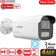 Hikvision Hıkvısıon (DS-2CD1T47G2H-LIUF/SL) 4mp 2.8mm Akıllı Çift Işık Çift Yönlü Konuşma Bullet Colorvu Kamer