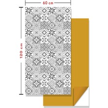 Tink Kendinden Yapışkanlı Fayans Kaplama Pvc Karo Geometri 019 Desen 60X120 cm (7 Adet ) 5 M2