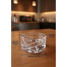 Paşabahçe 13506 Denizli Cam El Imalatı 3 Oluklu Küllük; Çap: 12.5 cm Yükseklik: 5.9 cm