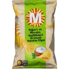 Migros Yoğurt Mevsim Yeşillik Aromalı Patates Cipsi 135 G (8'li Paket)