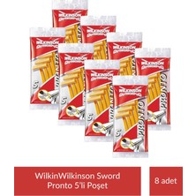 Wilkinson Sword Pronto Tek Bıçaklı 5li Poşet x 8 Paket