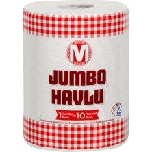 Migros Içten Çekmeli Jumbo Havlu 1=10 Rulo (7'li Paket)